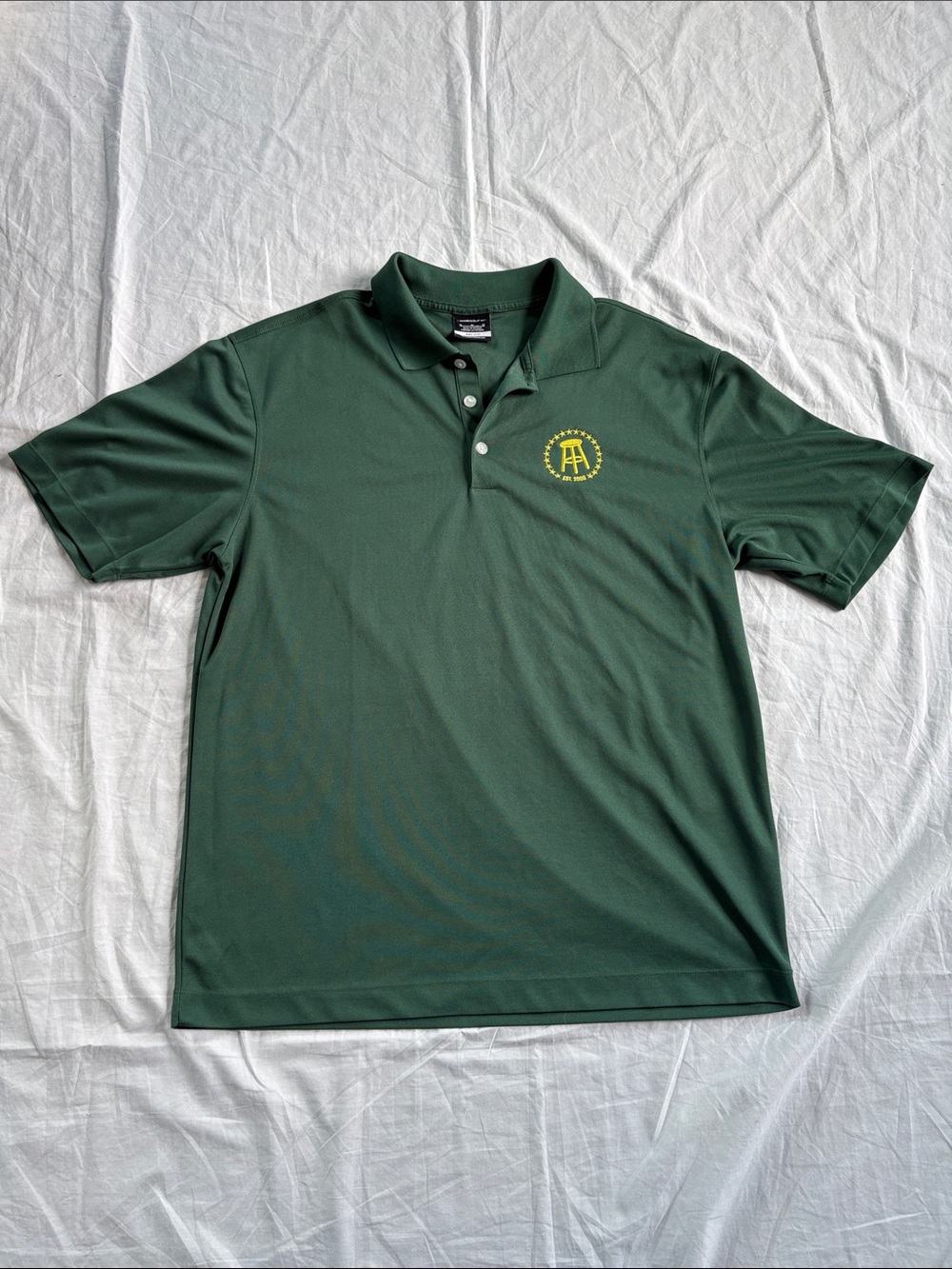 Nike Golf Dri-FIT Polo Shirt Men's Medium Green Barstool Sports Logo